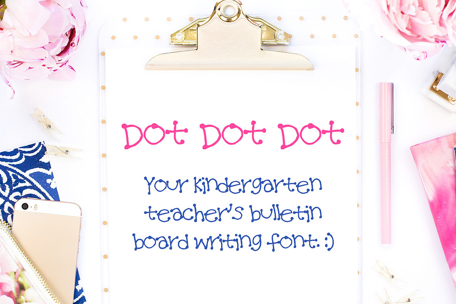 Dot Dot Dot - a Handwritten Font