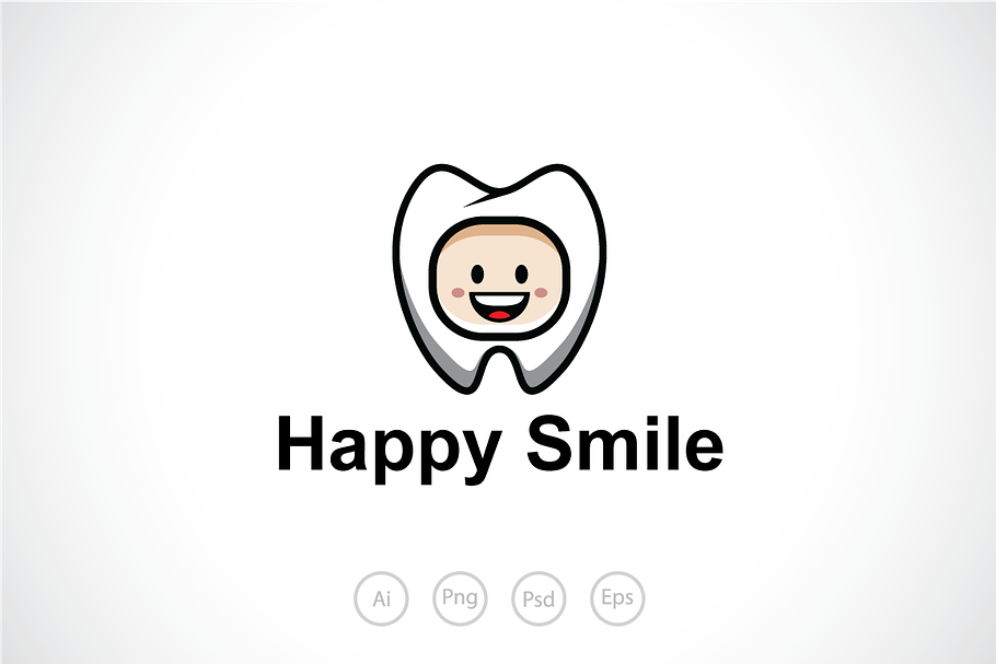 Happy Smile Logo Template