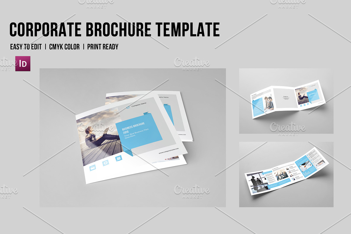 Trifold Corporate Brochure-V568 in Brochure Templates - product preview 8