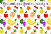 Seamless fruits pattern