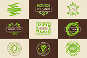 Eco Organic Labels and Tags Set