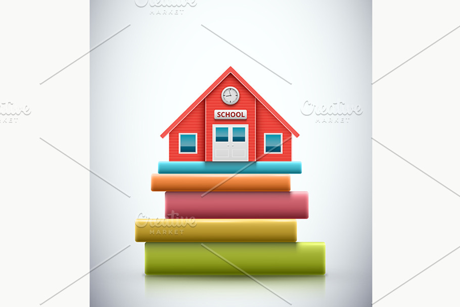 School Building in Illustrations - product preview 8