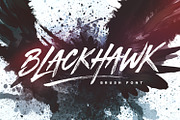 BLACKHAWK Brush Font