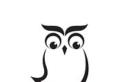 Vector images of an owl design.