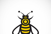Vector image of a bee design.