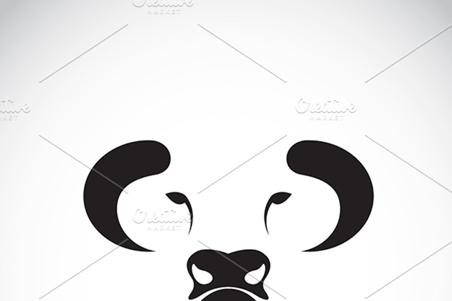 Vector of bull face design. in Graphics - product preview 8