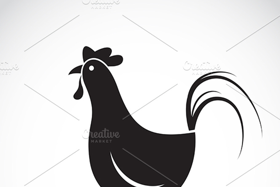 Vector image of a chicken. in Graphics - product preview 8