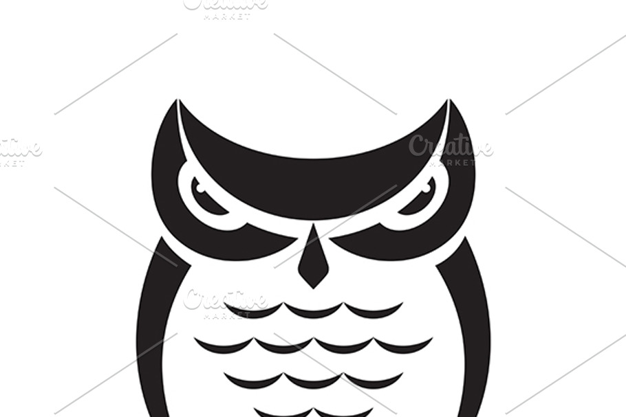 Vector images of owl design. in Graphics - product preview 8