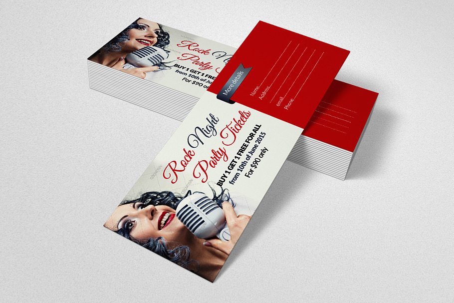  Concert Pass / Party Ticket  in Card Templates - product preview 8