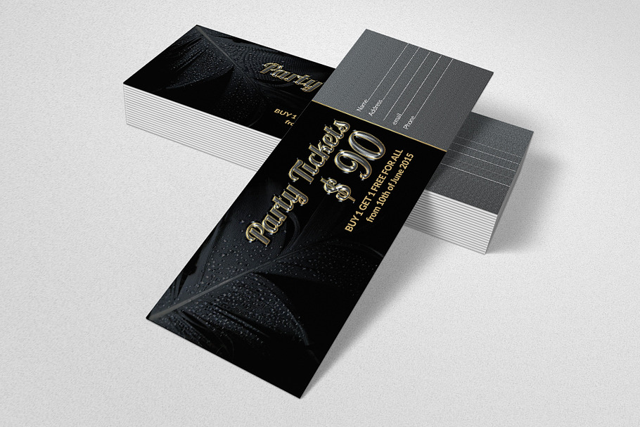  Concert Pass / Party Ticket  in Card Templates - product preview 8