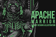 Apache Warrior Illustration