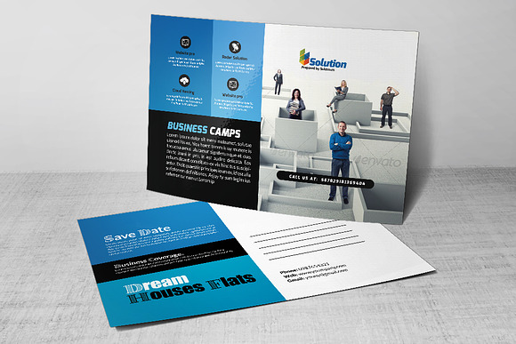 Business Agency Postcard in Postcard Templates - product preview 2