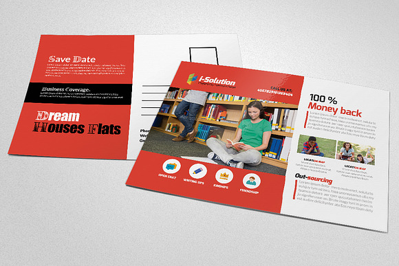 Education PostCard Template in Postcard Templates - product preview 1