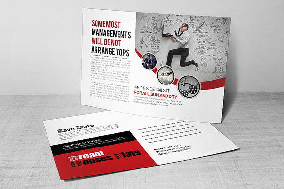 Business Corporate Agency Postcard in Postcard Templates - product preview 2