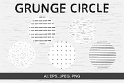 Vector grunge circle textures