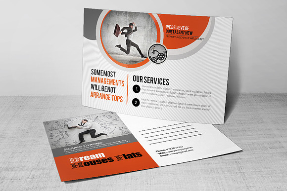 Business Corporate Agency Postcard in Postcard Templates - product preview 2