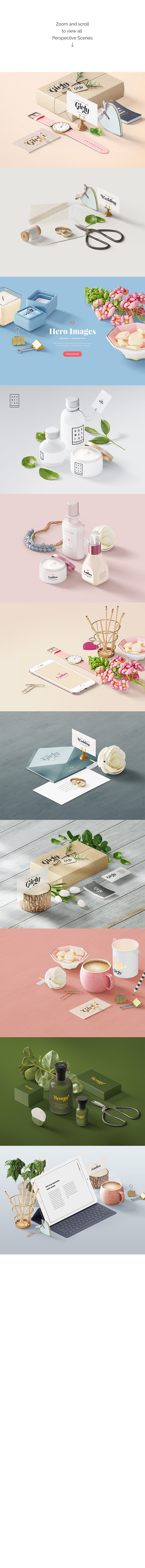 Beauty, Stationery, Wedding, Cosme.. in Mobile & Web Mockups - product preview 4