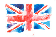 British flag. Watercolour