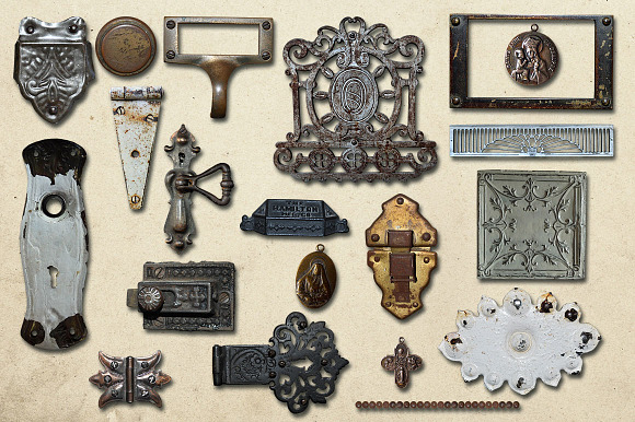 Vintage Metal Junk Graphics Set 3 in Objects - product preview 1