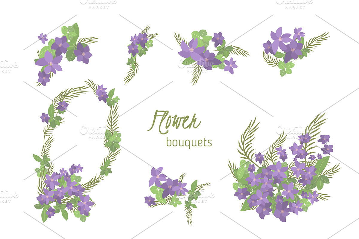 №151 Floral clematis in Objects - product preview 8