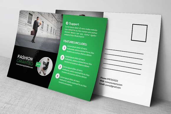 Business Corporate Agency Postcard in Postcard Templates - product preview 3