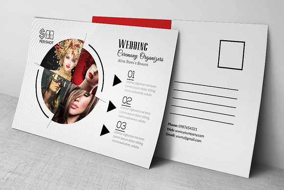 Fashion  Postcard template in Postcard Templates - product preview 3