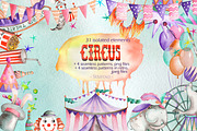 Circus, watercolor collection