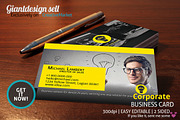 5 Yellow Business Card Template