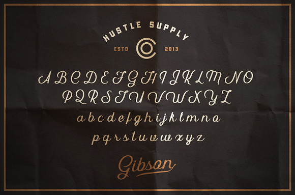 Gibson Script + Extras in Script Fonts - product preview 2