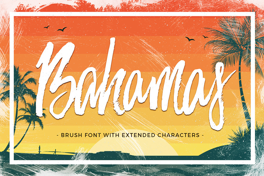 Bahamas Brush Font in Script Fonts - product preview 8