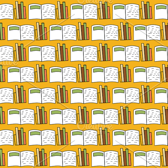 Back to school seamless patterns set in Illustrations - product preview 5