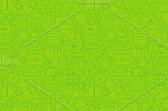 School & Education Line Tile Pattern in Patterns - product preview 1