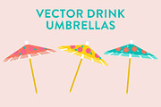 Vector Drink Umbrellas