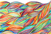 Colorful braids waves pattern vector