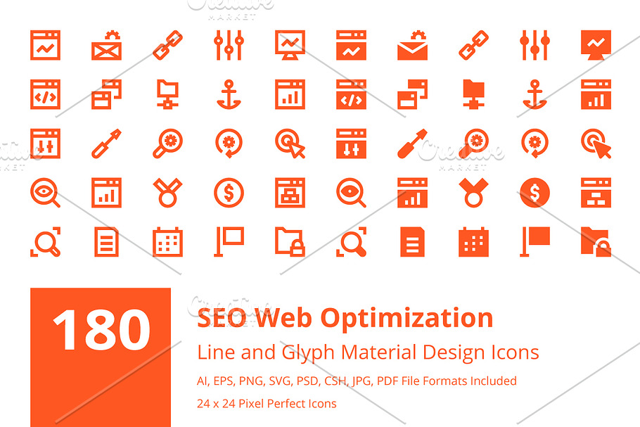 Seo Web Optimization Material Icons