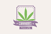 Medical marijuana. Cannabis logo