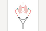 Stethoscope Lungs Icon