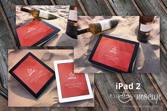 18 PSD Mockups Beach in Mobile & Web Mockups - product preview 2