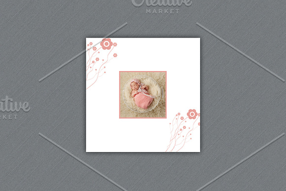 Birth Announcement Template-V14 in Card Templates - product preview 1
