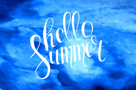 Hello summer card in vector set. in Graphics - product preview 2
