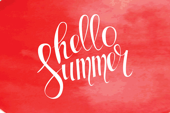 Hello summer card in vector set. in Graphics - product preview 3