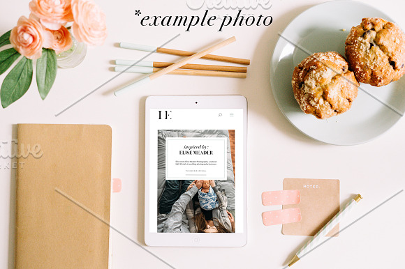 Peach + Mint Styled Mockups in Instagram Templates - product preview 1