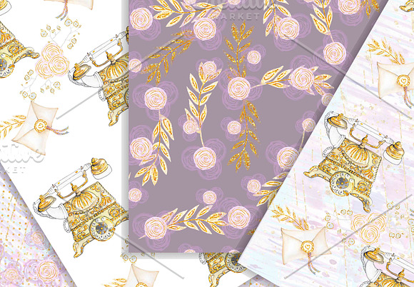 Watercolor Fashion Papers in Patterns - product preview 1
