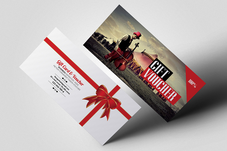 Multi Use Business Gift Voucher in Postcard Templates - product preview 8