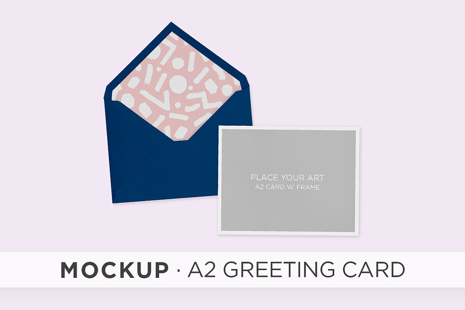 mockup . A2 greeting card in Print Mockups - product preview 8