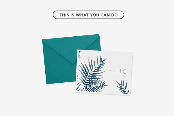 mockup . A2 greeting card in Print Mockups - product preview 3