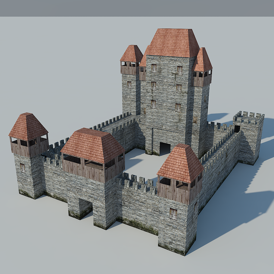 Low Poly Castle in Architecture - product preview 3