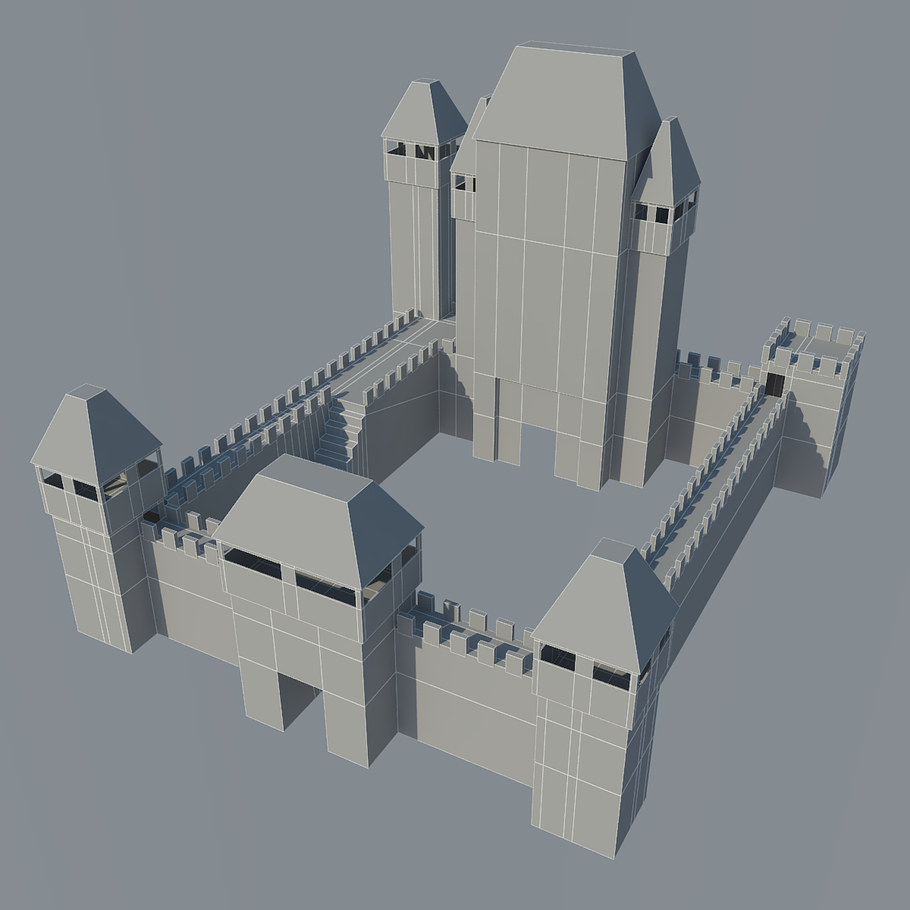 Low Poly Castle in Architecture - product preview 10