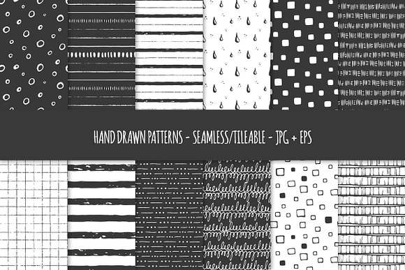 Hand Drawn Patterns in Patterns - product preview 1