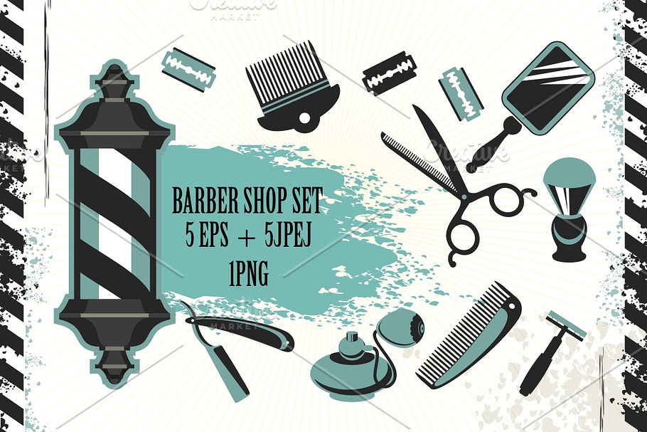 Barber shop set